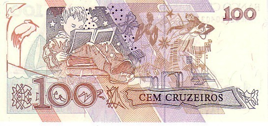 BRESIL   100 Cruzeiros  Non Daté (1990)   Pick 228  Signature 28    ***** BILLET  NEUF ***** - Brazil