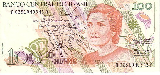 BRESIL   100 Cruzeiros  Non Daté (1990)   Pick 228  Signature 28    ***** BILLET  NEUF ***** - Brazil