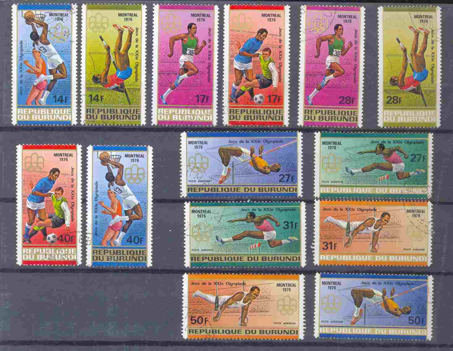 Burundi Ocb Nr 712 - 719 + LP 423 - 428 Gestempeld (zie Scan) - Used Stamps