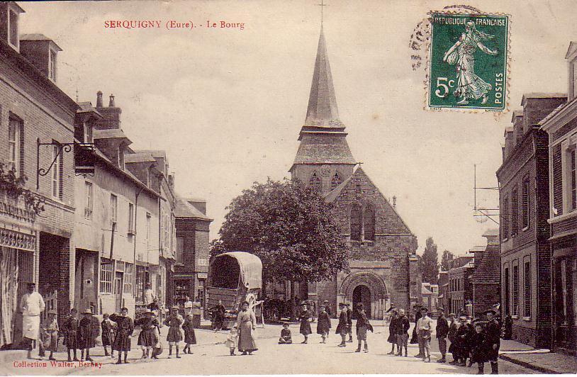 SERQUIGNY.  Le Bourg (Animée Belle Carte) - Serquigny