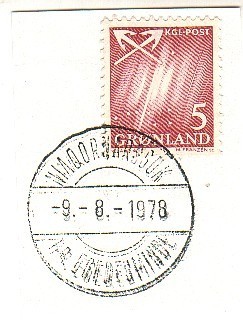 GROENLAND Cachet 1978 Fragment - Gebraucht