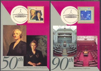 (2) Australia 1998 Maxi Card - Women In Parliament - Maximumkaarten