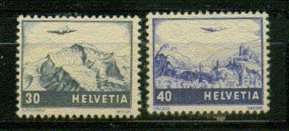 SUISSE POSTE AERIENNE Nº 42 & 43 ** TTB - Used Stamps