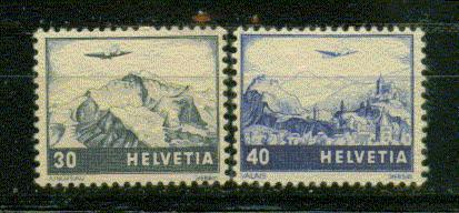 SUISSE POSTE AERIENNE Nº 42 & 43 ** TTB - Used Stamps