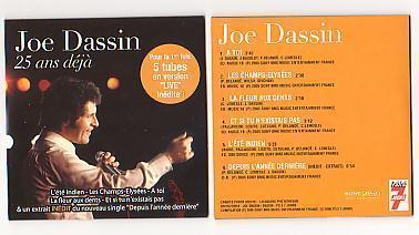 Joe DASSIN : RARE , HORS COMMERCE : " 25 ANS DEJA  "  NEUF - Autres - Musique Française