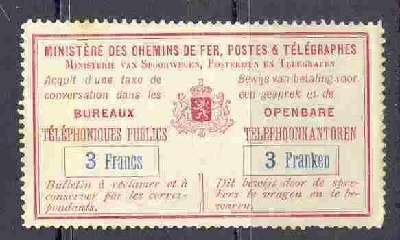 TF 12 Afgestempeld Ontvangsbewijs ( Zie Scan Voor Tandingen) Ocb : 150 Euro - Telefoonzegels [TE]