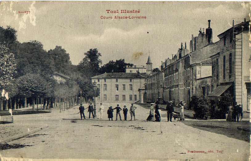 TOUL--1915--Cours ALSACE-LORRAINE (très Animée)n°B-277 éd Pratbernon à Toul--BELLE CARTE-- - Toul
