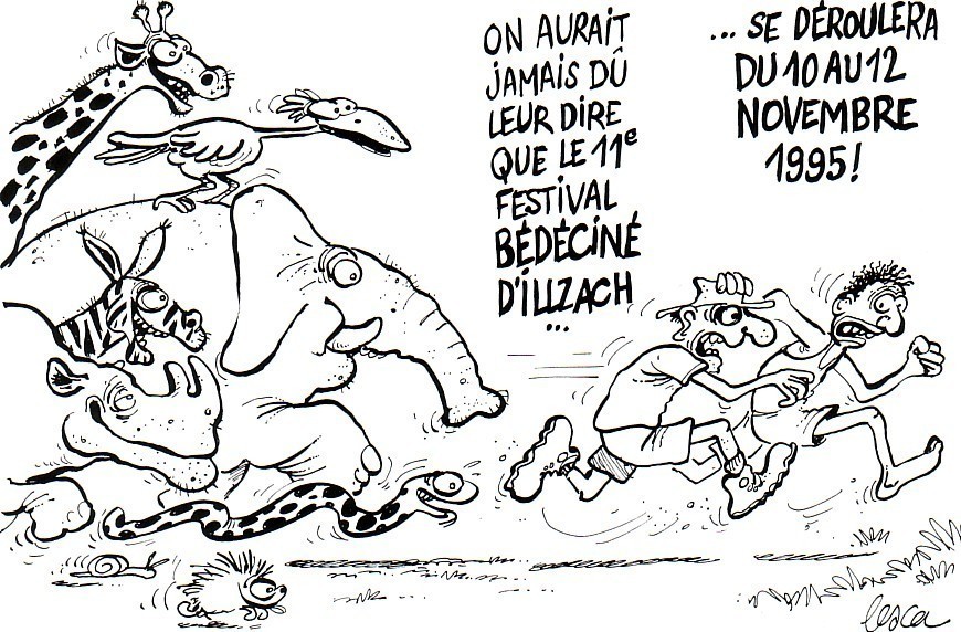 LESCA - Carte Postale "Festival Bédéciné 1995" - Ansichtskarten