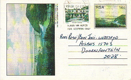 2246. Entero Postal South Africa 1987 BLOEMFONTAINE - Covers & Documents