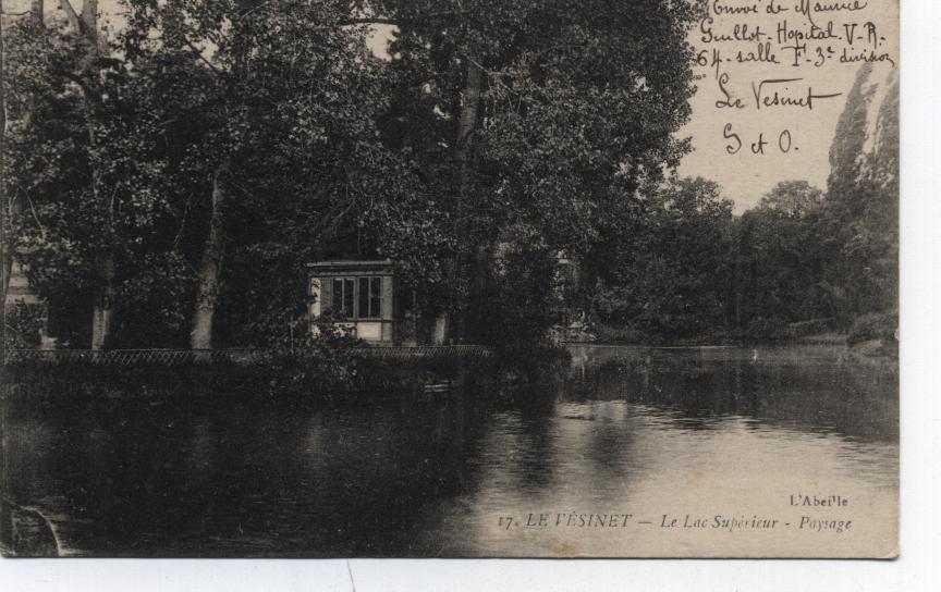 78 - LE VESINET Le Lac Superieur - L'abeille 1917 - Le Vésinet