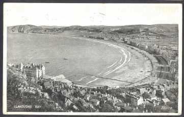 Aerial View, Llandudno Bay, U.K. - Caernarvonshire