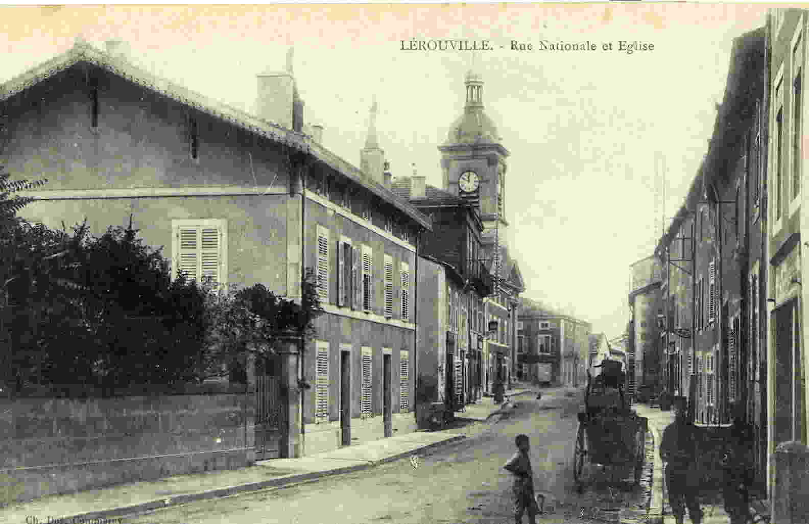 LEROUVILLE - Rue Nationale Et Eglise - Lerouville