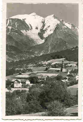115bis Combloux Et Le Mont-Blanc - Carte Petit Format - - Combloux