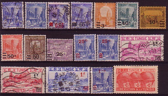 TUNISIE - 17 Timbres* Et Obli - Neufs