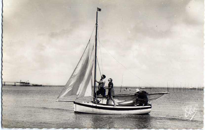 Bassin D´Arcachon---L´ Appareillage(animation Sur Voilier),csm Des Années 60 N°656 Par L.Chatagneau---jolie Carte-- - Arcachon