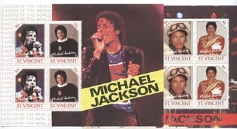 Série Complète Des 4 Blocs Mickael Jackson De St. Vincent. TTB - Singers