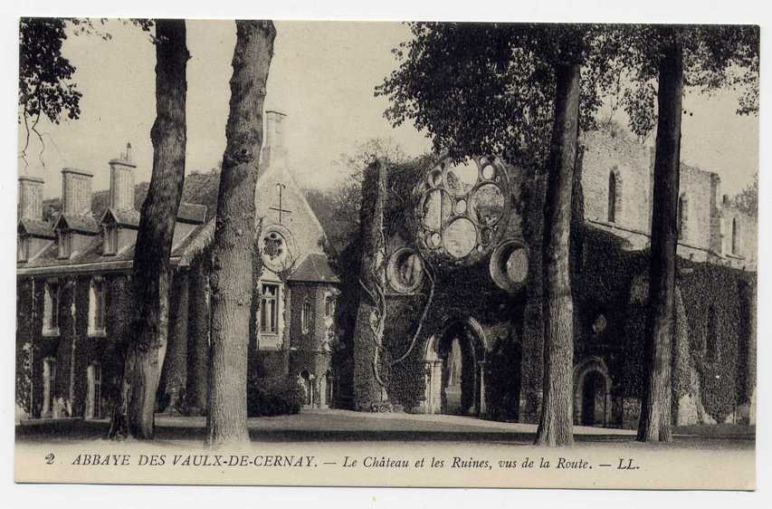 43 - VAULX DE CERNAY - Abbaye - Le Château Et Les Ruines, Vus De La Route - Vaux De Cernay