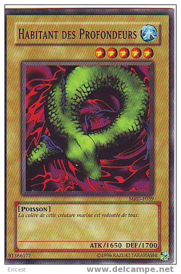 - HABITANT DES PROFONDEURS MRD F039 BON ETAT - Yu-Gi-Oh