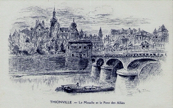 D57 - THIONVILLE - LA MOSELLE ET LE ONT DES ALLIES - Illustrateur ROBIDA - Thionville