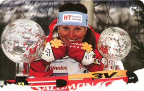 Croatia - Croatie - Kroatien – Skiing - Skilaufend – Esqui – Ski Alpin – Sci - JANICA KOSTELIC  ( Two Crystal Globes ) - Kroatien