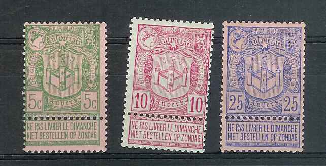 COB 68/70 * - 1894-1896 Expositions