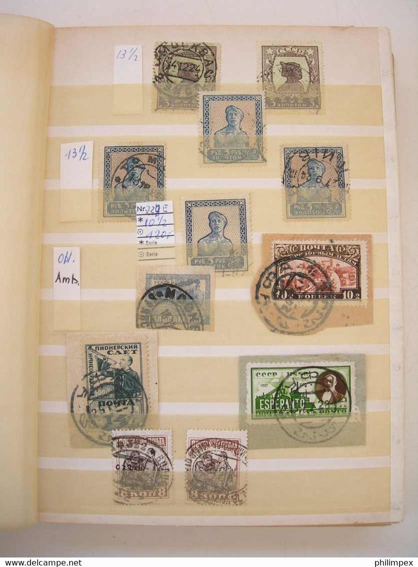 RUSSIA, MOSTLY DEFINITIVES USED IN STOCK BOOK CV! - Collections