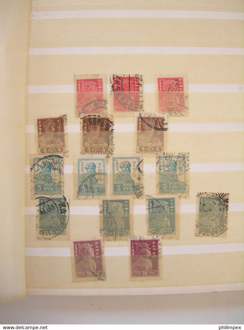 RUSSIA, MOSTLY DEFINITIVES USED IN STOCK BOOK CV!