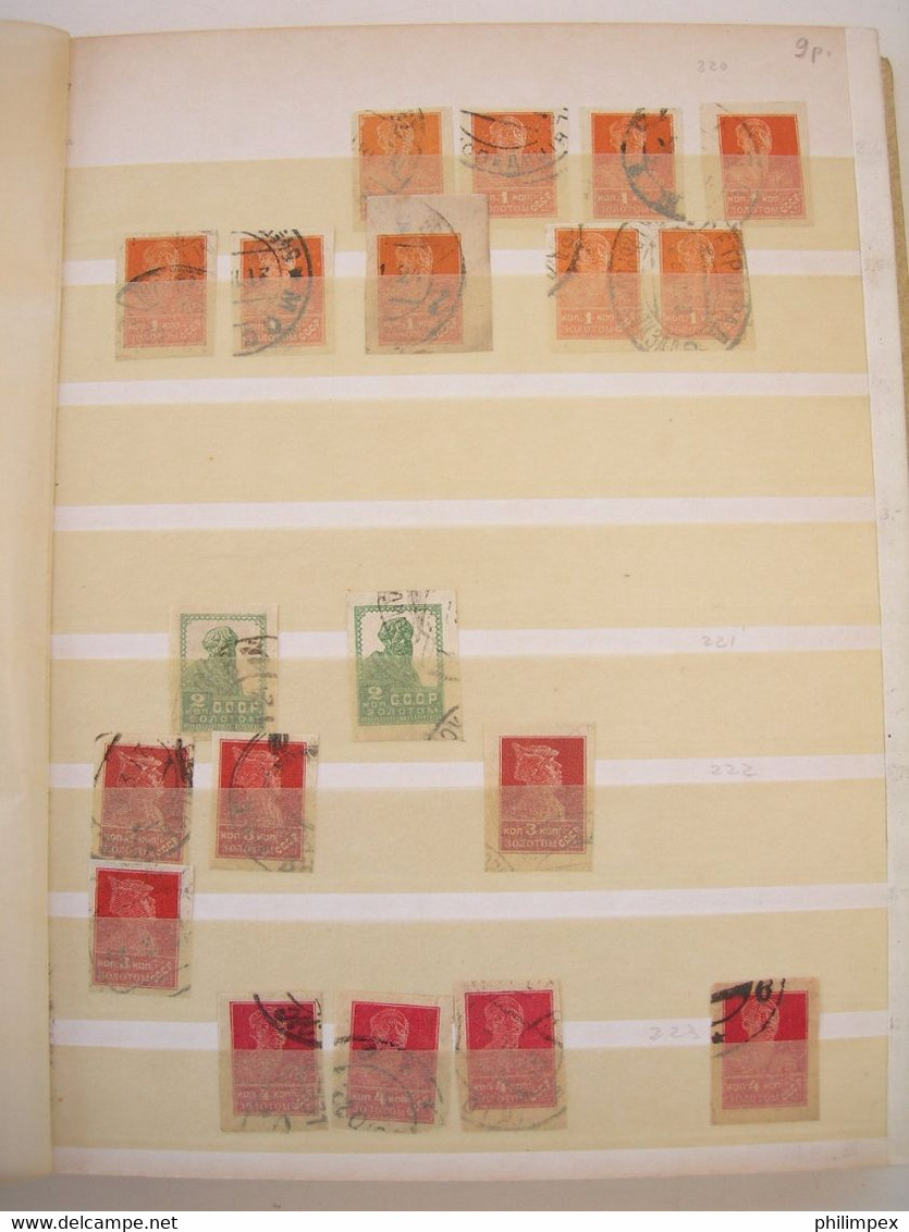 RUSSIA, MOSTLY DEFINITIVES USED IN STOCK BOOK CV!