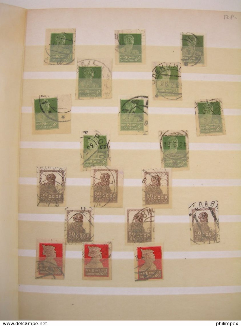 RUSSIA, MOSTLY DEFINITIVES USED IN STOCK BOOK CV!