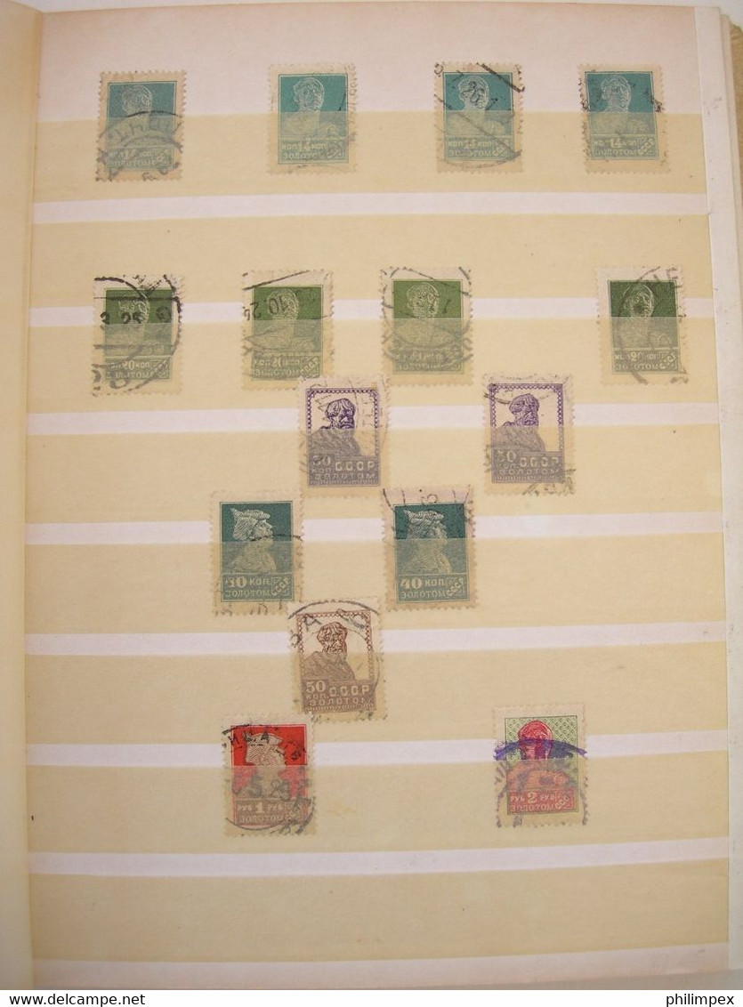 RUSSIA, MOSTLY DEFINITIVES USED IN STOCK BOOK CV!