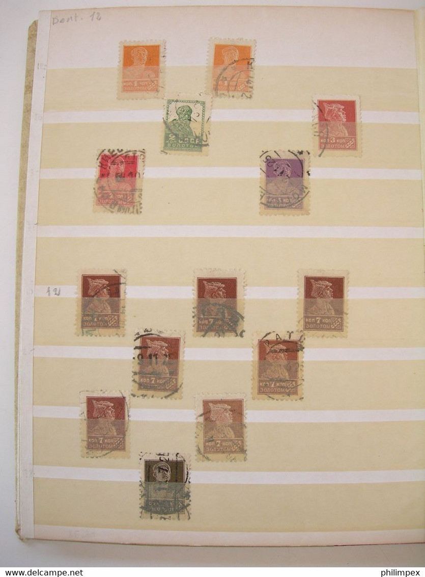 RUSSIA, MOSTLY DEFINITIVES USED IN STOCK BOOK CV!