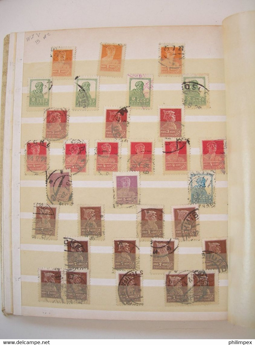 RUSSIA, MOSTLY DEFINITIVES USED IN STOCK BOOK CV!