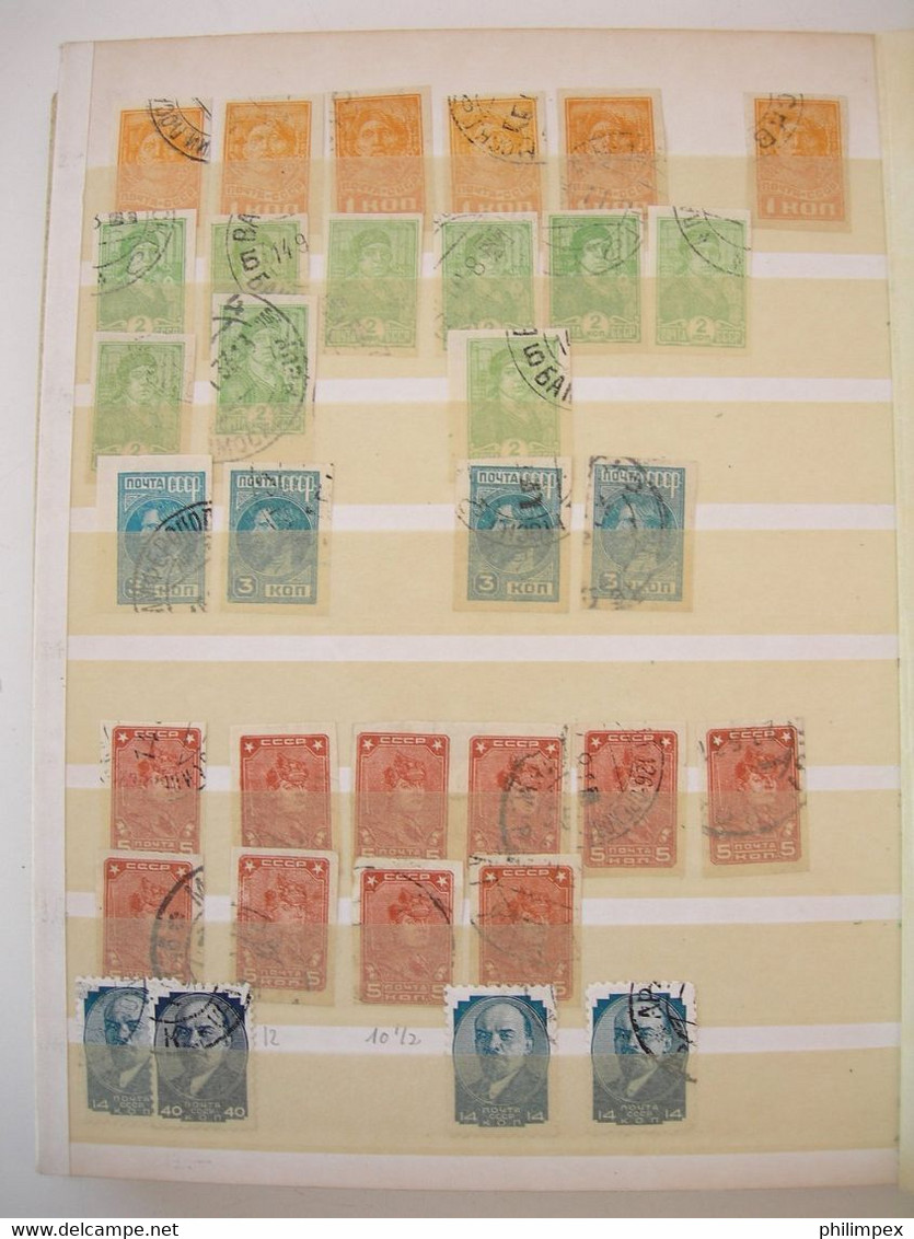 RUSSIA, MOSTLY DEFINITIVES USED IN STOCK BOOK CV!