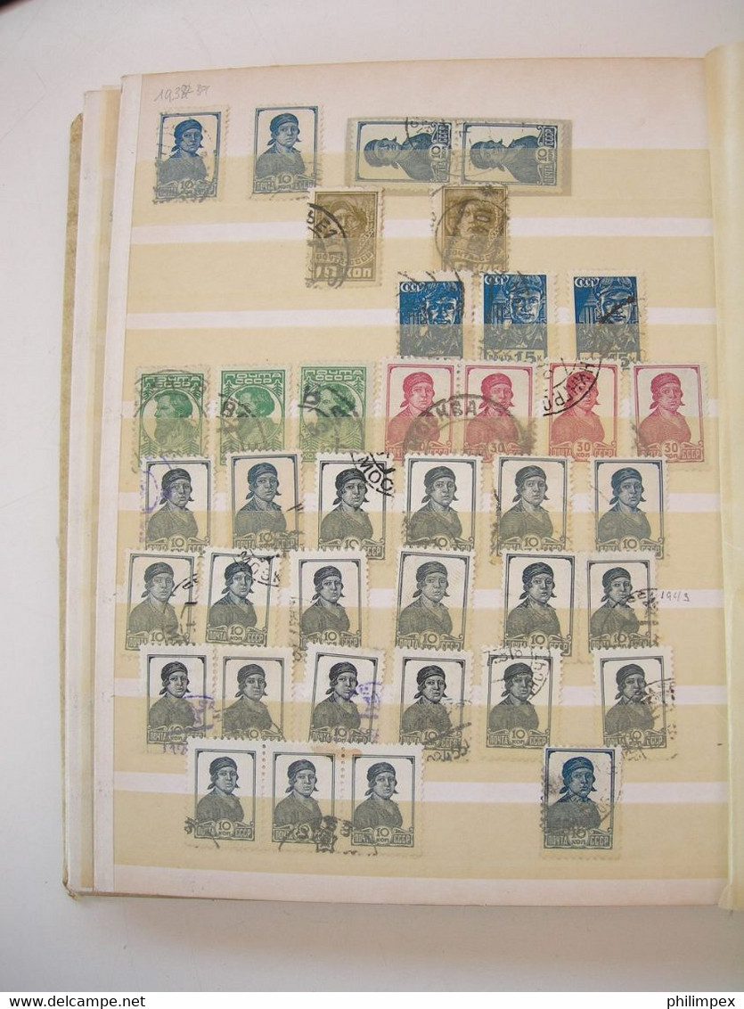 RUSSIA, MOSTLY DEFINITIVES USED IN STOCK BOOK CV!