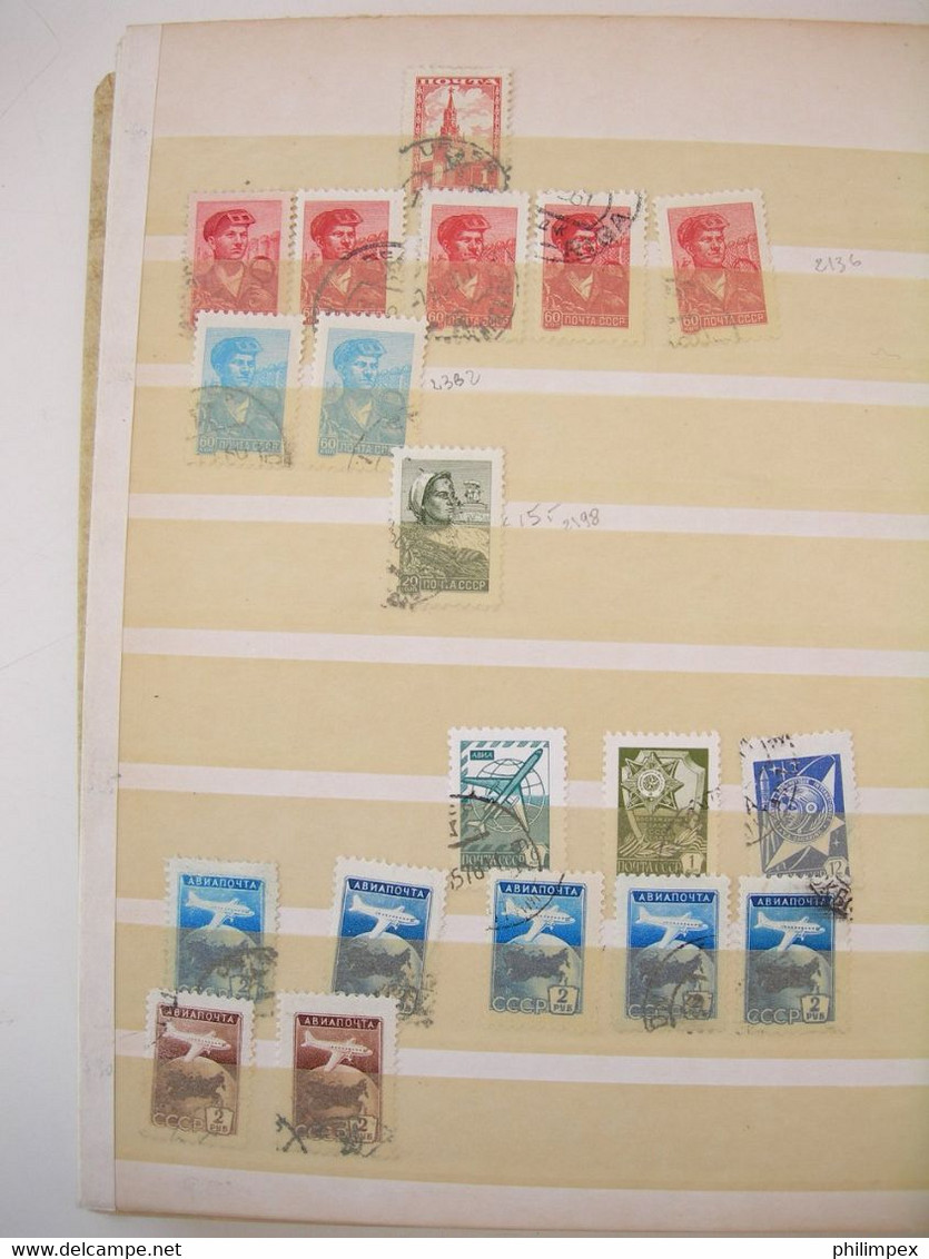 RUSSIA, MOSTLY DEFINITIVES USED IN STOCK BOOK CV!