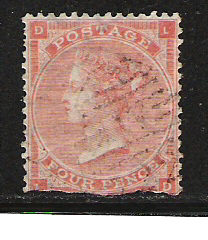 Grande Bretagne - 1862 - Y&T 25 - S&G 76 - Oblit. - Partie Inf. Coupée - Used Stamps