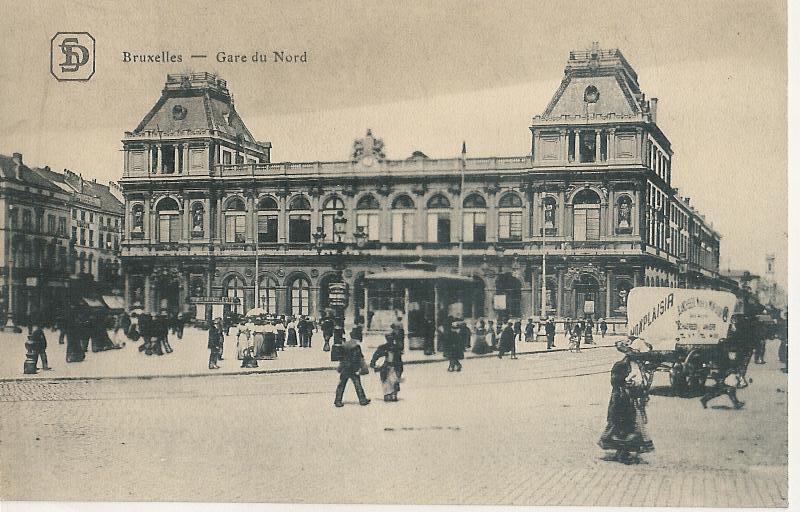 Brussel La Gare Du Nord Animé (d611) - Transport (rail) - Stations