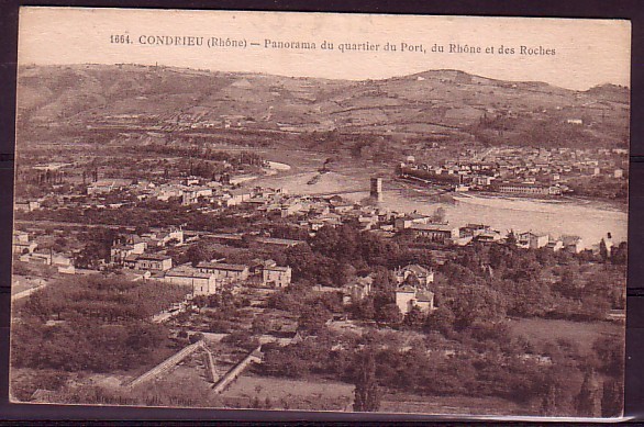 RHONE - Condrieu - Panorama Du Quartier Du Port, Du Rhone Et Des Roches - Condrieu