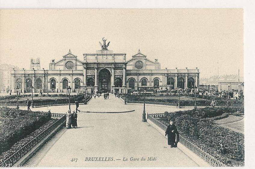 Brussel La Gare Du Midi Animé + Tam (d618) - Ferrovie, Stazioni