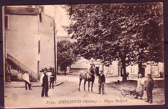 RHONE - Amplepuis - Place Belfort - Amplepuis