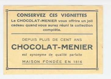 Vignette Chocolat Menier N°137, Séville, L´ Allée D´ Hercule (05-4950) - Chocolade