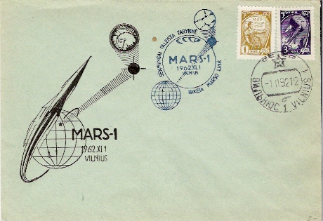 URSS / MARS 1 / VILNIUS / 01.11.1962 - Russia & USSR