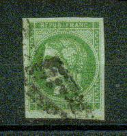 FRANCE  Nº 42 Ba Obl. - 1870 Emission De Bordeaux