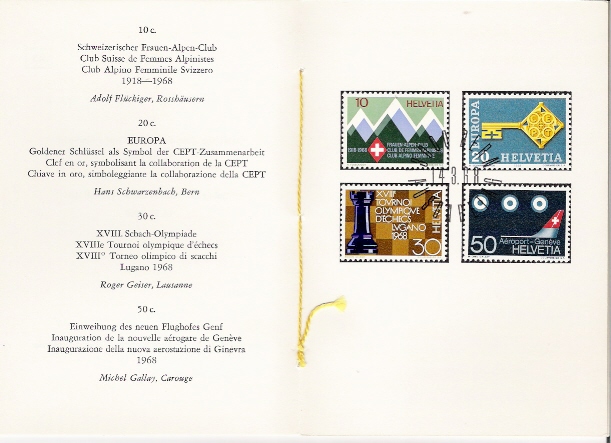 FDC / 14.03.1968 - Libretti