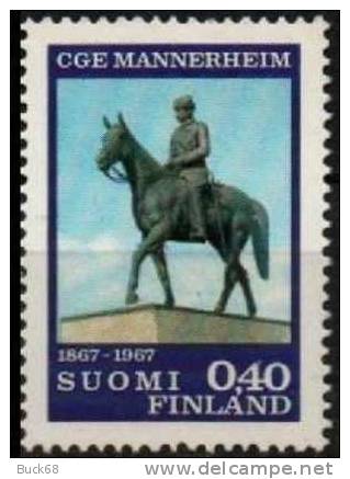 FINLANDE Poste 596 ** Statue équestre - Unused Stamps