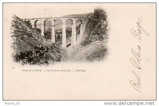 Ligne De La Mure (Isère) Les Viaducs De Loulla Année 1900 - Structures