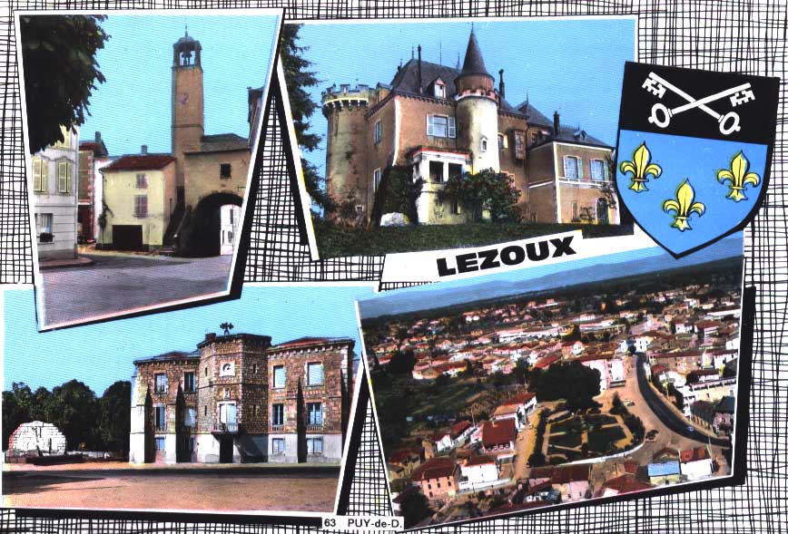Cpsm Lezoux (63, Puy De Dôme) Multivues ...Edit Cim . Années 60 - Lezoux