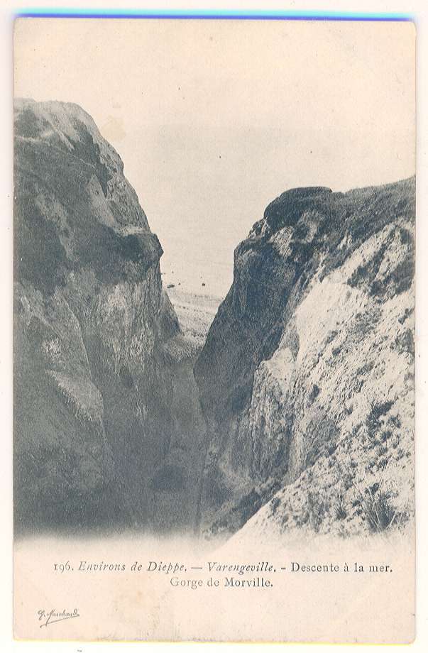 196 Environs De Dieppe - Varengeville -Descente à La Mer - Gorge De Morville Editeur Marchand E - Varengeville Sur Mer