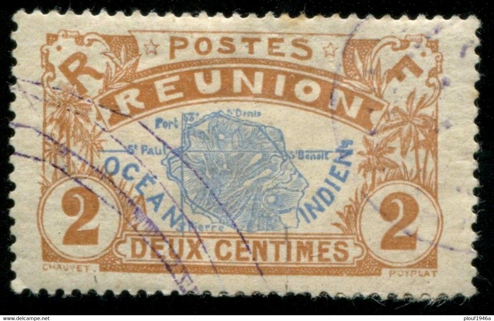 Pays : 401 (Réunion : Colonie Française)  Yvert Et Tellier N° :  57 (o) - Oblitérés