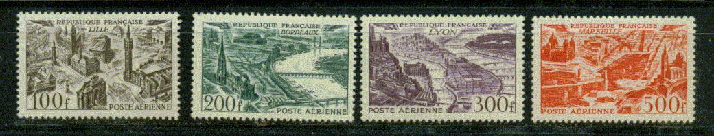 FRANCE POSTE AERIENNE Nº 24 A 27 ** - 1927-1959 Nuevos